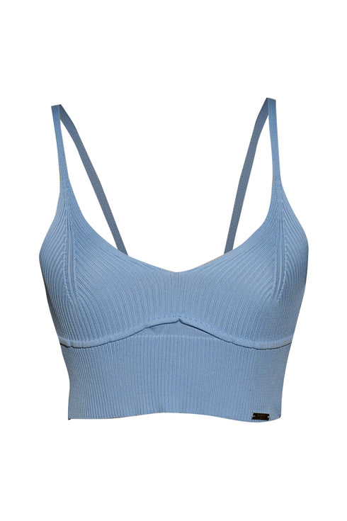 V NECK CROP TOP - Barrus London
